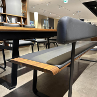 Team 7 - Essgruppe Nox Und Magnum Nussbaum Naturöl Leder 70241 Anthrazit Gestell Schwarz Matt - 12