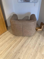 Natura - Sessel Stormy Stoff 4 Bull Liver Braun Gestell Metall Mit Stoff Bezogen - 2