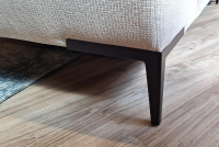 Rom - Ecksofa Wave Stoff Wandoo Naturelle Beige Füße Schwarz Lackiert - 9