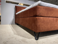 RUF Betten - Boxspringbett Cushido ALX R Stoff 07909 Rot Braun Fuß Mattschwarz Inklusive Kissen - 7