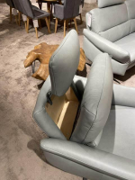 himolla - Sessel Cumurex 7270 Leder 22 Soft Nappa Jade Blau Gestell Metall Schwarz Pulverbeschichtet Mit Kopfstütze - 7