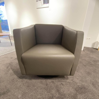 Franz Fertig - Sessel Chester E11250 Nappaleder R6449 Beige Fuß Buche Moorbraun Drehteller Silber Mit Wippfunktion - 3