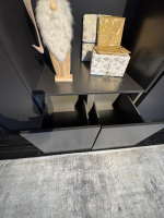 Schönbuch - Schrank Cabin Mattlack Schieferschwarz Schwarz Innen Melamin Dunkelgrau Mit Indirekter Beleuchtung - 6