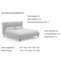 Beluga - Boxspringbett Sportage Stoff Sweet 011 Violett Füße Alu Schwarz Matt Inkl. Matratzen - 4