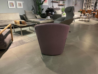 freistil Rolf Benz - Armchair 178 Cover 1075 Flat fabric Pastel purple With plastic glides - 3