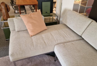 Brühl - Ecksofa Roro Soft Stoff 4430-90 Beige Gestell Metall Verchromt Füße Höhenverstellbar - 4
