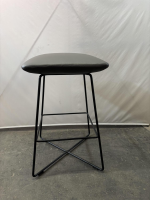 COR - 2er-Set Barstuhl Jalis 174 Leder Dura Tabak Schwarz Gestell Drahtgestell Schwarz - 14