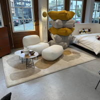 Ligne Roset - Teppich 200x300 Pukka Grau Gelb Rosa Handgetuftet - 3