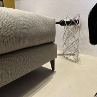 Artanova - Ecksofa Xenia Stoff U3471 Q2 Grau Taupe Füße Metall Schwarz - 8