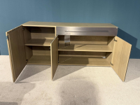 Voglauer - Sideboard V-Galvino Alteiche Rustiko Schwemmgrau Lackiert Metallakzent - 3