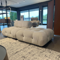 B&B Italia - Sofa Camaleonda Stoff 103 Enia Elfenbein Weiß Füße Buchenholz Natur Inklusive Hocker - 2