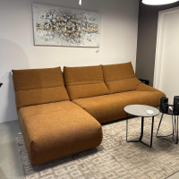 Bullfrog - Ecksofa Naomi Stoff Siesta Tabak 26 Orange Braun Füße Kunststoffgleiter Schwarz - 4