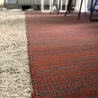 Jab Anstoetz - Teppich 320x270 Kelim 7536 212 Vision Rot Grau - 7