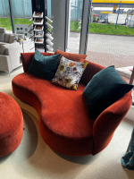 Bullfrog - Sofa Sofia Stoff Smoothie Rostbraun 15 28 Füße Metall Schwarz Pulverbeschichtet - 5