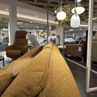 himolla - Sofagarnitur Sofa 1462 Sessel 7364 Large Stoff Q2Loop Chips Gelb Metallfuß Anthrazit Sessel Mit Herz-Waage-Funktion - 6