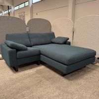 COR - Ecksofa Conseta Stoff 8195 Petrol Blau Gestell Metallkufen Schwarzbraun - 2