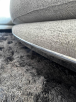 B&B Italia - Ecksofa Nanoo Stoff Sara Melange Grau Gestell Aluminium Poliert Inklusive Rückenkissen - 4