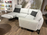 Rolf Benz - Ecksofa Mera Stoff 18 113 Mittel Signalgrau Grau Gestell Stahl Verkehrsschwarz Schwarz Pulverbeschichtet Mit Kissen - 4