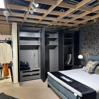 Nolte - Einbaukleiderschrank Concept Me 100 Korpus L1 Basalt Grau Front G57 Grauspiegel - 11