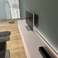 Sudbrock - Sideboard Goya Lack 481 Antik Rosa Abdeckplatte Glas Gefrostet Lackiert Mit Indirekter Beleuchtung - 5