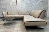 Walter Knoll - Ecksofa Bundle 630 Leder Rodeo Soft 1417 Pebble Grau Beige Gestell Schwarz Matt Pulverbeschichtet - 7