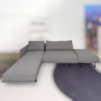 IP Design - Sofa mit Longchair Cube Air Stoff Cooper BW1779-191 Grau - 10