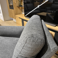 Erpo - Sofagruppe ER175 Varese Stoff Nora 5063 81 Grau Inklusive Sessel Und Hocker - 2