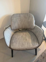 Poltrona Frau - Sessel Martha Stoff Polovere Topo 12 Braun Grau - 5