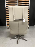 Jori - Relaxsessel Mensana Mono-Move Medium Leder Celia Egg Beige Gestell Bronze Matt Lackiert - 5
