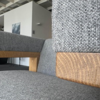 Tecta - Sessel Gropius F51 Stoff Hallingdal 65 130 Grau Gestell Eiche Massiv - 7