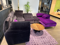 Werther - Sofa Elements Frei Kombinierbar Stoff Bicolor Lila Schwarz 7832-095 7832088 - 12