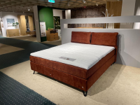RUF Betten - Boxspringbett Cushido ALX R Stoff 07909 Rot Braun Fuß Mattschwarz Inklusive Kissen - 2