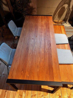 Weishäupl - Essgruppe Tisch Flip Holz Teak Bank Flip mit 2 Stühlen Racket - 7