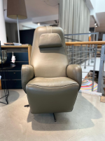 Jori - Relaxsessel Cosy Ghost Leder Lipano Olivia Braun grün mit Verstellfunktion - 8