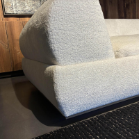 Minotti - Sofalandschaft Supermoon Stoff Teddy 01 Gesso Beige Creme Rahmen Bronze Glänzend Lackiert - 9