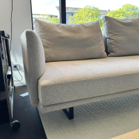 Walter Knoll - Ecksofa Prime Time Stoff Divina Melange 2 120 Hellgrau Gestell Metall Schwarz Matt Pulverbeschichtet - 3