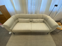Brühl - Sofa Magnolia Stoff 5275 0041 Grau Gestell Metall Schwarz Pulverbeschichtet - 8