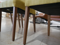 Carega Design - 4er-Stuhlset Salma Stoff Mine Pistacio 52 Grün Gelb - 4