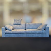 Bielefelder Werkstätten - Sofa Inspiration Stoff Taylor BW1771-151 Grau Blau - 3