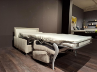 Bali - Schlafsessel Messina Stoff Beige Creme 8-2504 Metallfuß Chrom - 4