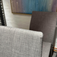 Ligne Roset - 4er-Set Stuhl Slim Chair Stoff Grau Gestell Metall - 7