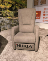 Hukla - Sessel Halina Stoff Kira Mandel Grau Braun Mit Manueller Kopfpolsterverstellung - 7