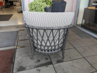 B&B Italia - Outdoorsessel Erica Stoff Elisir 820 Blau Creme - 7