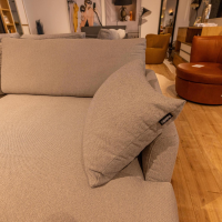 freistil Rolf Benz - Ecksofa 134 Stoff 4046 Hell Steingrau Stahlkufe Tiefschwarz Matt Inklusive Kissen - 5