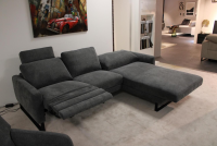 DFM - Garnitur Cadiz Stoff 56 Clever Grau Ecksofa mit Sessel - 3