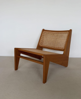 Cassina - Sessel Kangaroo Geflecht Schilffrohr Gestell Naturteak - 3