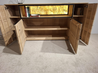 Decker - Sideboard Solantis Asteiche Bianco Geölt Massiv mit LED-Beleuchtung - 2