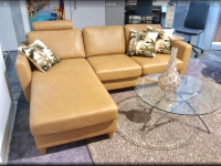 Stressless - Ecksofa Emma Bezug Leder Paloma 094 43 Almond Braun Holzfuß Eiche Inklusive Kopfstütze - 7