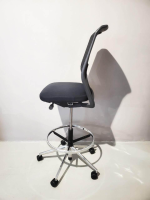 Vitra - Bürostuhl Id Mesh Bezug Sitz Plano Nero Schwarz Rücken Diamond Mesh Nero F30 Schwarz Gestell Edelstahl Mit Rollen Schwarz - 4