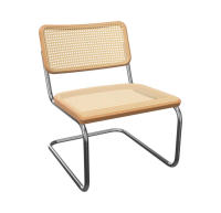 Thonet - Freischwinger S 32 VL Geflecht Buche Natur Klar Lackiert Gestell Chrom - 2